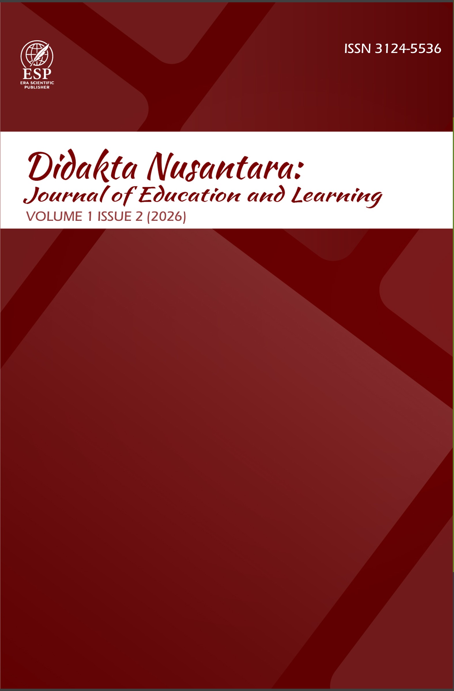 					View Vol. 1 No. 2 (2026): May-Didakta Nusantara: Journal of Education and Learning
				